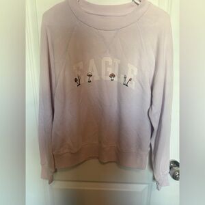 American Eagle Outfitters Light Pink Crew Neck Sweater